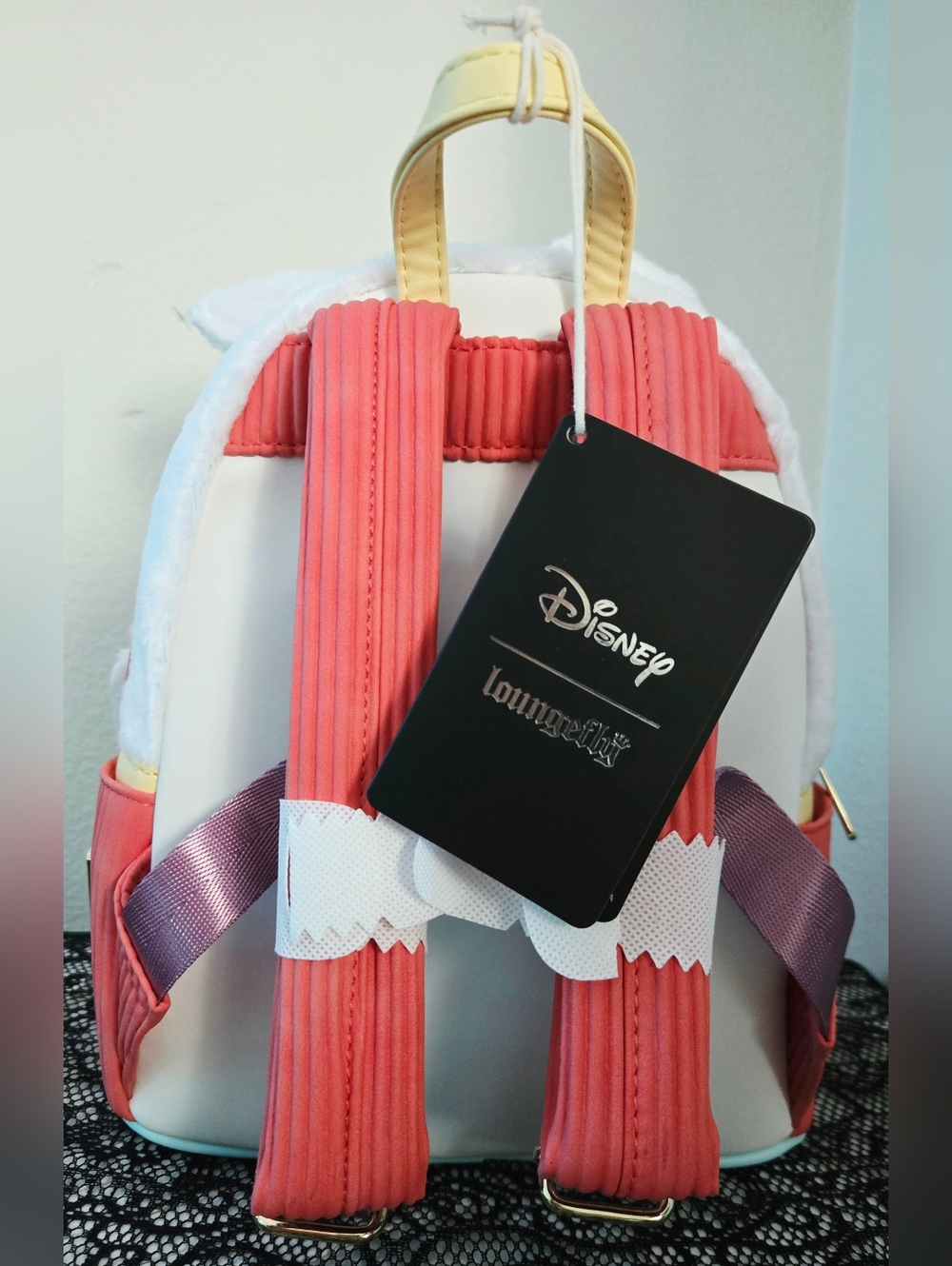 Loungefly Alice in Wonderland White Rabbit Cosplay Mini Backpack & Wallet NWT - Picture 8 of 12